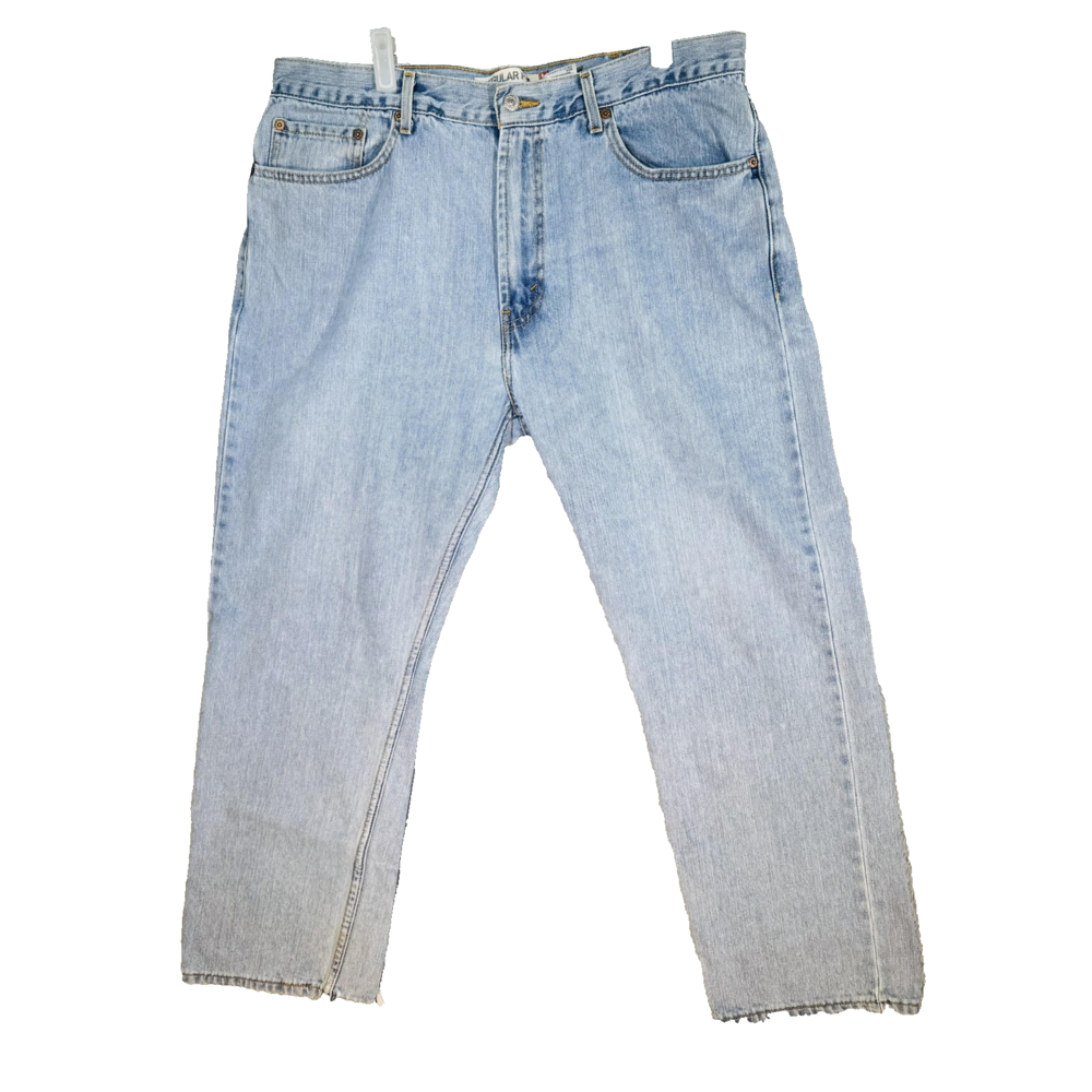 Vintage Levi's 505 Men's Jeans 38x29 Light Wash Blue Regular Fit Straight Leg